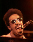Stevie Wonder, Charlie Auringer, 1973, Detroit, Michigan Photographie