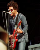 Lenny Kravitz, Robert Jr. Whitall, 2000, NOJHF, New Orleans, Louisiana Photo