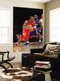 2011 NBA All Star Game, Los Angeles, CA - February 20: Kobe Bryant and LeBron James Wall Mural by Noah Graham