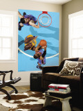 Oklahoma City Thunder v New Orleans Hornets: Russell Westbrook and Emeka Okafor Wall Mural by Chris Unknown