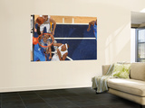 Oklahoma City Thunder v Indiana Pacers: Russell Westbrook, Mike Dunleavy and James Posey Vægplakat af Ron Hoskins