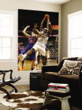 New York Knicks v Charlotte Bobcats: Kwame Brown and Timofey Mozgov Wall Mural by Kent Smith