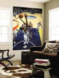 Charlotte Bobcats v Memphis Grizzlies: Boris Diaw and Hasheem Thabeet Wall Mural by Joe Murphy