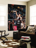 Utah Flash v Reno Bighorns: Nick Fazekas, Oriene Greene, Longar Longar and Kevin Kruger Wall Mural by David Calvert