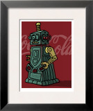 Enjoy Robot Framed Giclee Print by Matthew Watkins
