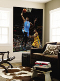 Oklahoma City Thunder v New Orleans Hornets: Kevin Durant and D.J. Mbenga Wall Mural by Chris Unknown