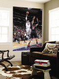 Portland Trail Blazers v New Jersey Nets: Johan Petro and LaMarcus Aldridge Wall Mural by David Dow