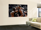 Miami Heat v Washington Wizards: LeBron James, Dwyane Wade and Chris Bosh Wall Mural by Greg Fiume