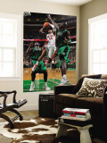 Toronto Raptors v Boston Celtics: Sonn Weems and Kevin Garnett Wall Mural by Brian Babineau