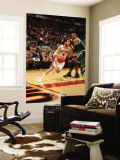 Boston Celtics v Toronto Raptors: Jose Calderon and Glen Davis Wall Mural by Ron Turenne