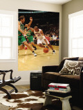 Boston Celtics v Toronto Raptors: Leandro Barbosa and Semih Erden Wall Mural by Ron Turenne