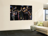 Miami Heat v Golden State Warriors: Lebron James and Chris Bosh Wall Mural by Ezra Unknown