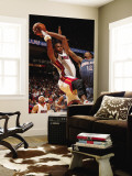 Charlotte Bobcats v Miami Heat: Chris Bosh and Tyrus Thomas Wall Mural by Victor Baldizon