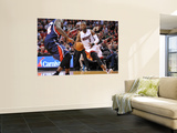 Atlanta Hawks v Miami Heat: Dwyane Wade and Marvin Williams Wall Mural by NBA Photos
