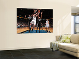 San Antonio Spurs v Minnesota Timberwolves: Antonio McDyess, Kevin Love and Tim Duncan Wall Mural by David Sherman