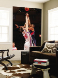 Atlanta Hawks v New York Knicks: TImofey Mozgov and Al Horford Wall Mural by Jeyhoun Allebaugh
