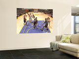 Indiana Pacers v Los Angeles Lakers: Matt Barnes and James Posey Vægplakat af Andrew Bernstein