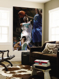Tulsa 66ers v Sioux Falls Skyforce: Jonny Flynn and Larry Owens Reproduction murale géante par Dave Eggen