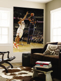 Denver Nuggets v Charlotte Bobcats: Carmelo Anthony and Boris Diaw Wall Mural by Kent Smith