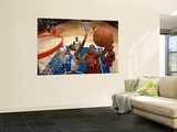 New Jersey Nets v Los Angeles Clippers: Derrick Favors and Jarron Collins Wall Mural by Noah Graham