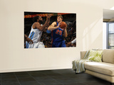 New York Knicks v Denver Nuggets: Timofey Mozgov and Nene Wall Mural by Doug Pensinger