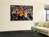 Los Angeles Lakers v Boston Celtics, Boston, MA - February 10: Andrew Bynum and Glen Davis Wall Mural by Brian Babineau