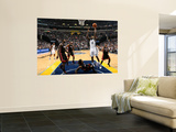 Miami Heat v Memphis Grizzlies: Zach Randolph, Eddie House, LeBron James, Udonis Haslem and Juwan H Wall Mural by Joe Murphy