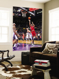 Houston Rockets v Sacramento Kings: Luis Scola and Beno Udrih Wall Mural by Rocky Widner