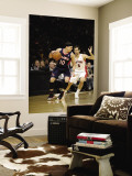 Atlanta Hawks v Toronto Raptors: Mike Bibby and Jose Calderon Wall Mural by Ron Turenne