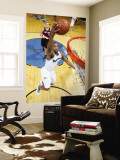 Portland Trail Blazers v Washington Wizards: Gilbert Arenas and Joel Przybilla Wall Mural by Ned Dishman