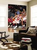Minnesota Timberwolves v Chicago Bulls: Kyle Korver, Corey Brewer and Taj Gibson Wall Mural by Ray Amati