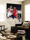 Los Angeles Clippers v Oklahoma City Thunder, Oklahoma City, OK - February 22: Randy Foye and Thabo Wall Mural by Layne Murdoch