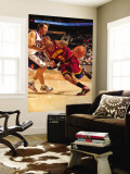 Cleveland Cavaliers  v Phoenix Suns, Phoenix - January 9: Mo Williams and Steve Nash Wall Mural by Barry Gossage