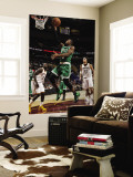 Boston Celtics v Cleveland Cavaliers: Rajon Rondo, J.J. Hickson and Anderson Varejao Reproduction murale géante par David Liam Kyle