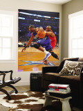2011 NBA All Star Game, Los Angeles, CA - February 20: Dwyane Wade and Kobe Bryant Wall Mural by Garrett Ellwood