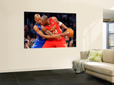 2011 NBA All Star Game, Los Angeles, CA - February 20: Kobe Bryant and Ray Allen Wall Mural by Kevork Djansezian