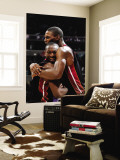 Miami Heat v Washington Wizards: Dwyane Wade and Chris Bosh Wall Mural by Greg Fiume