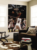 Miami Heat v Cleveland Cavaliers: J.J. Hickson, Chris Bosh, LeBron James and Zydrunas Ilgauskas Wall Mural by David Liam Kyle