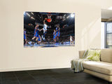 New York Knicks v Denver Nuggets: Nene and Amar'e Stoudemire Wall Mural by Garrett Ellwood