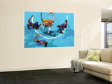 Oklahoma City Thunder v New Orleans Hornets: D.J. Mbenga Wall Mural by Chris Unknown