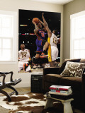 New York Knicks v Los Angeles Lakers, Los Angeles, CA - January 09: Wilson Chandler and Andrew Bynu Wall Mural by Stephen Dunn