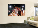 Utah Flash v Reno Bighorns: Patrick Ewing and  Jr., Orien Greene Wall Mural by David Calvert