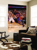New York Knicks v Phoenix Suns, Phoenix - January 7: Toney Douglas and Steve Nash Wall Mural by Barry Gossage