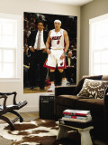 Orlando Magic v Miami Heat, Miami, FL - March 3: Erik Spoelstra and Mike Bibby Wall Mural by Issac Baldizon