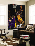 Los Angeles Lakers v New Orleans Hornets - Game Three, New Orleans, LA - APRIL 22: Trevor Ariza and Wall Mural by Chris Graythen