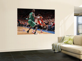 Boston Celtics v New York Knicks - Game Four, New York, NY - April 24: Carmelo Anthony and Kevin Ga Wall Mural by Unknown Unknown