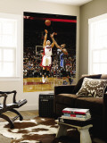 Orlando Magic v Miami Heat, Miami, FL - March 3: Mike Bibby and Jameer Nelson Wall Mural by Issac Baldizon