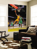 Boston Celtics v Golden State Warriors, Oakland, CA - February 22: David Lee and Kendrick Perkins Wall Mural by Rocky Widner