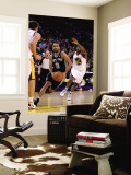 San Antonio Spurs v Golden State Warriors, Oakland, CA - January 24: Tony Parker and Reggie William Wall Mural by Ezra Shaw
