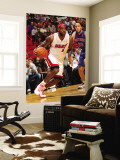 Detroit Pistons v Miami Heat: LeBron James and Tayshaun Prince Vægplakat af Victor Baldizon
